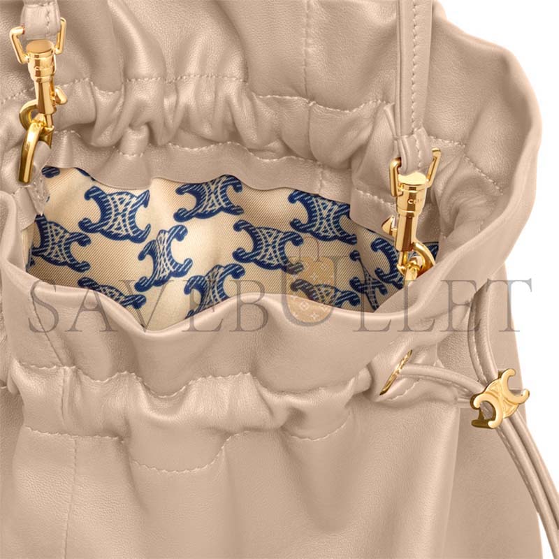 Ce1i*e small crystal pouch in lambskin 123662j79.03sa (32*29*0.5cm)